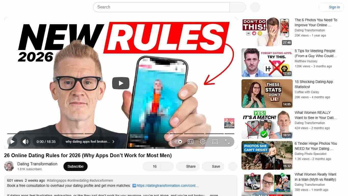 26 Online Dating Rules for 2026 (Why Apps Don’t Work for Most Men) - YouTube